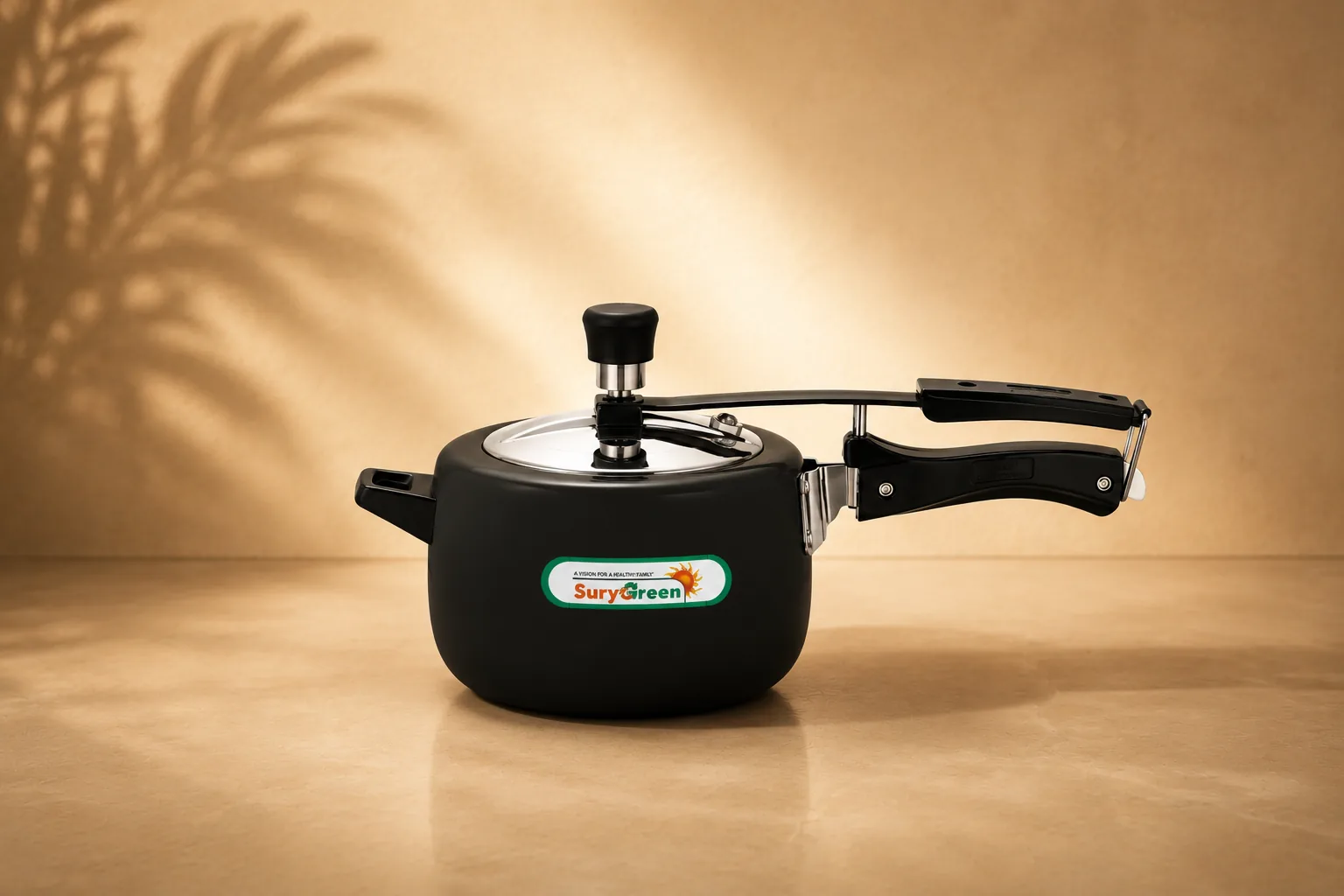 Pressure Cooker 3Ltr — Black — SuryaGreen