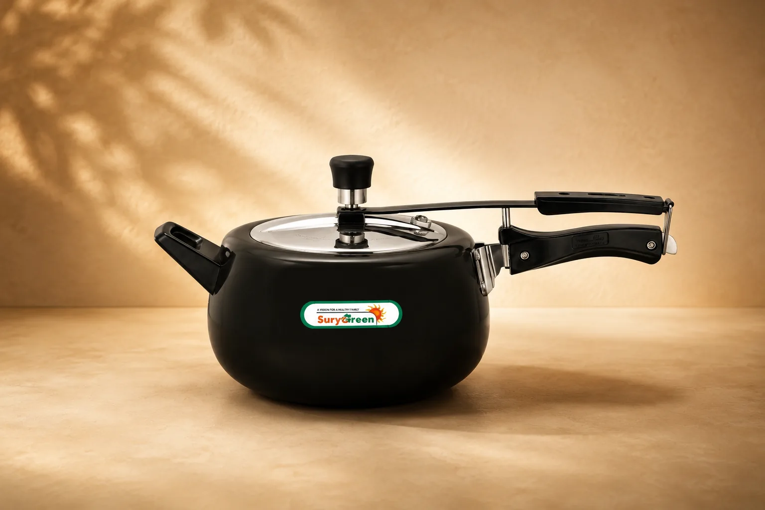 Pressure Cooker 5Ltr — Black — SuryaGreen